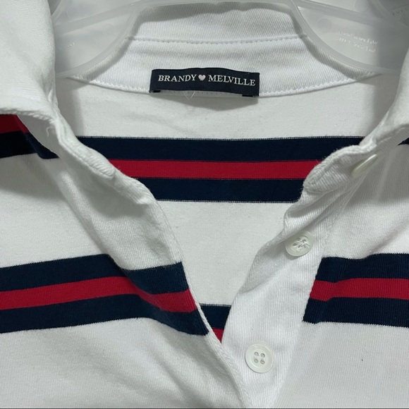 BRANDY MELVILLE Polo Sleeve Crop Top - Picture 5 of 8